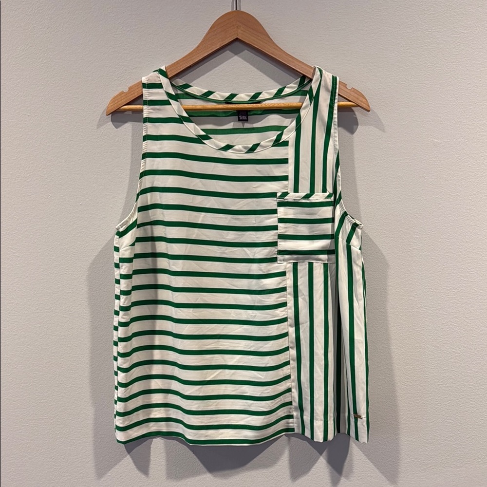 Tommy Hilfiger green & white striped tank